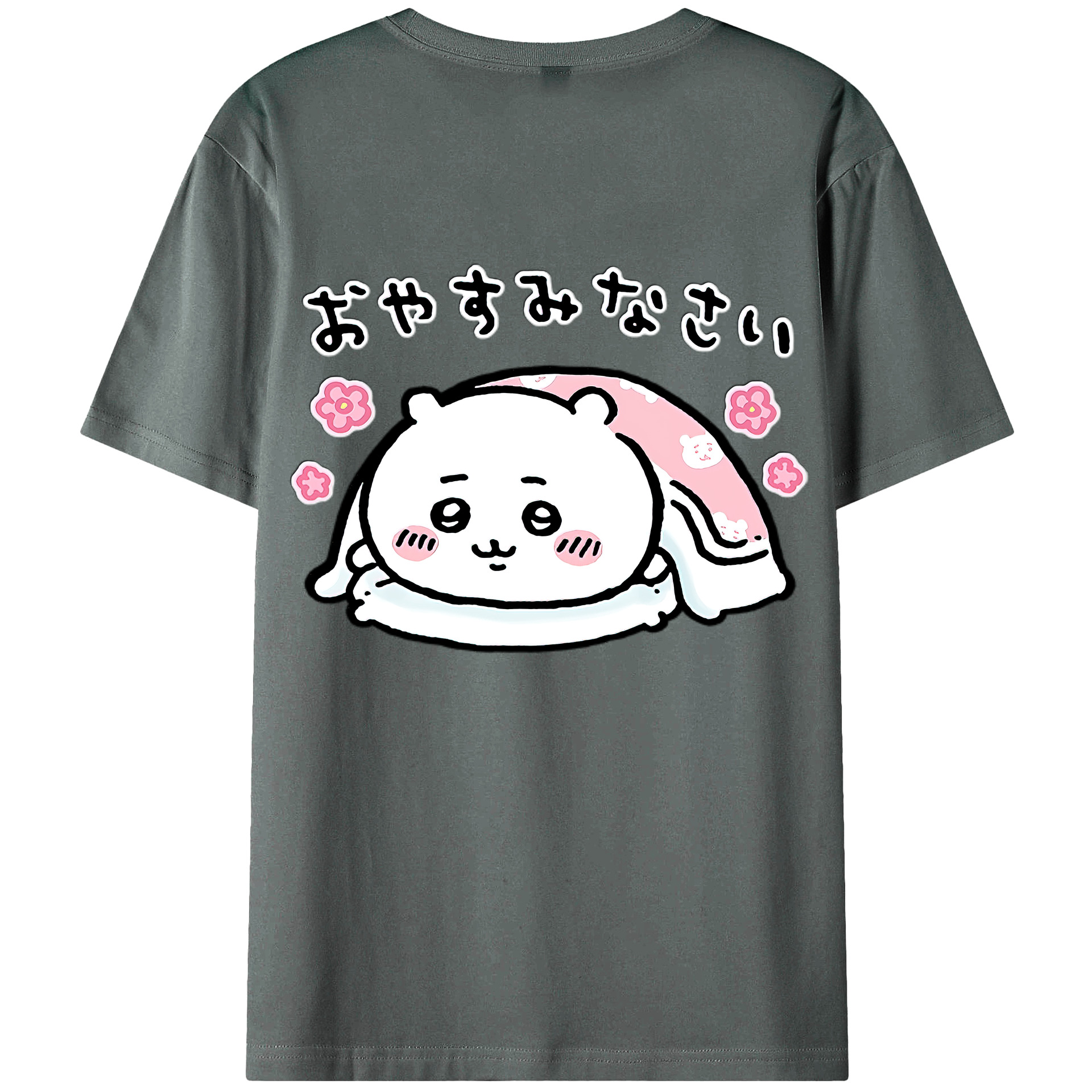 （画像用） ちいかわ ちいかわ Chii-kawa chiikawa 綿100％ メンズ半袖Tシャツ（バックプリント） 通気性